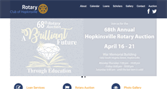 Desktop Screenshot of hopkinsvillerotary.com